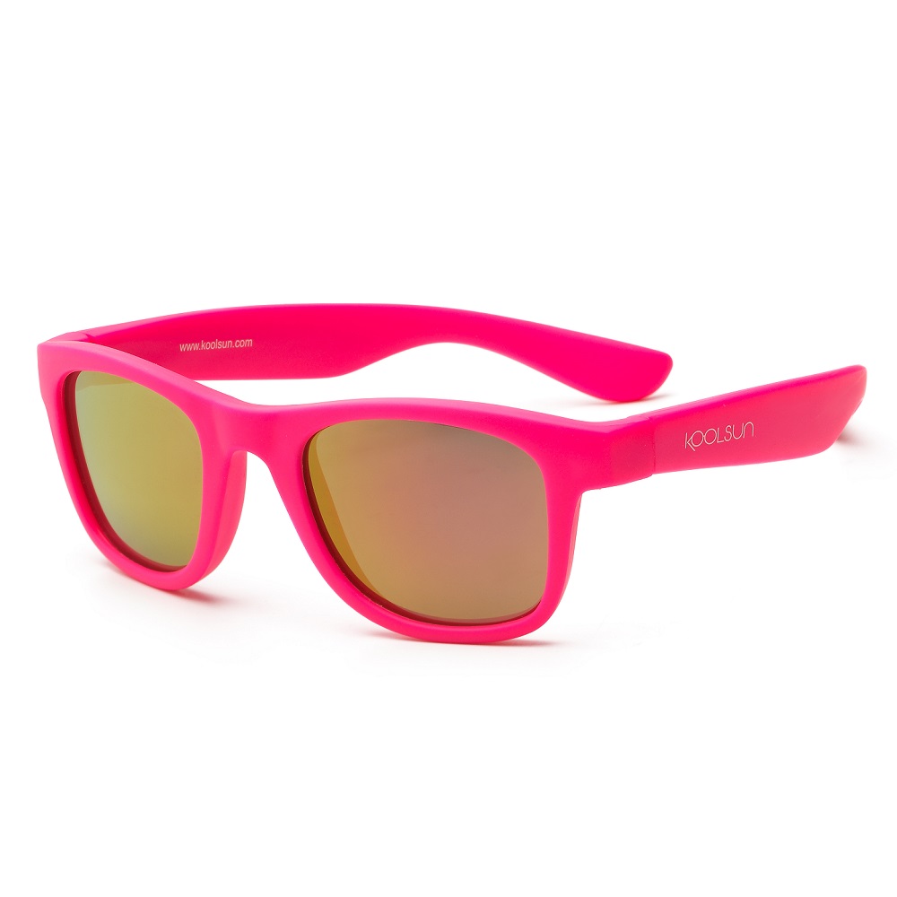 Solbriller børn Koolsun Wave Neon Pink