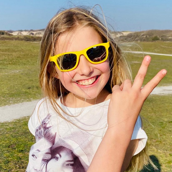 Solbriller til børn Koolsun Wave Empire Yellow