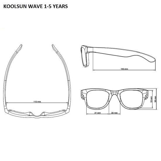 Solbriller til børn Koolsun Wave