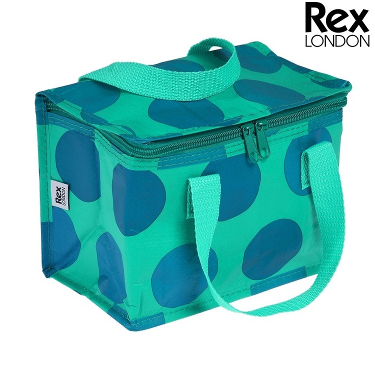 Lille køletaske Rex London Lunch Bag Blue on Turquoise