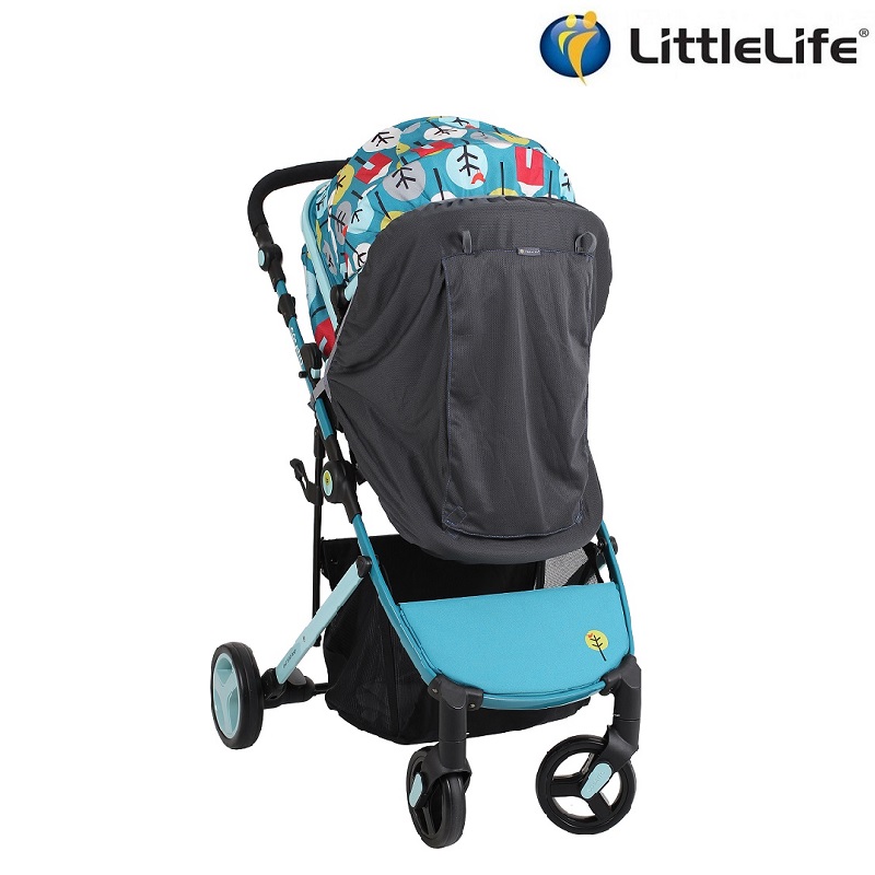 Solskærm og insektnet til barnevogn LittleLife Buggy Blackout