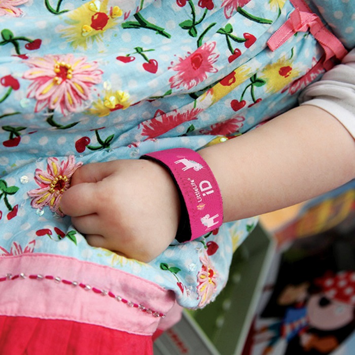 ID-armbånd til børn LittleLife Id Strap Unicorn lyserød