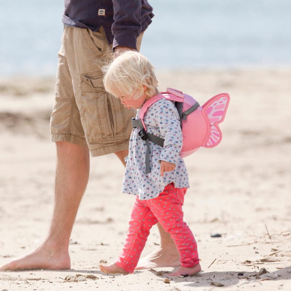 Børnerygsæk med snor - LittleLife Toddler Sommerfugl