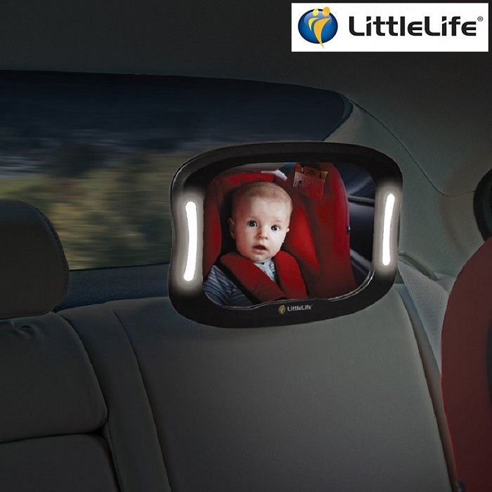 Bagsædespejl LittleLife LightUp Mirror