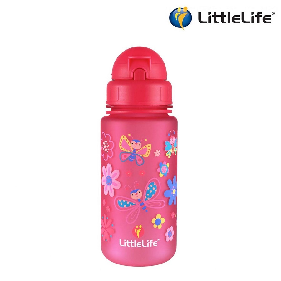 Drikkedunk til børn LittleLife Butterfly lyserød