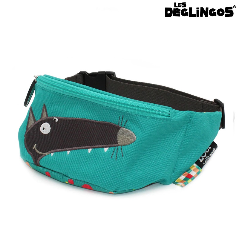 Bæltetaske til børn Les Deglingos Bum Bag Wolf