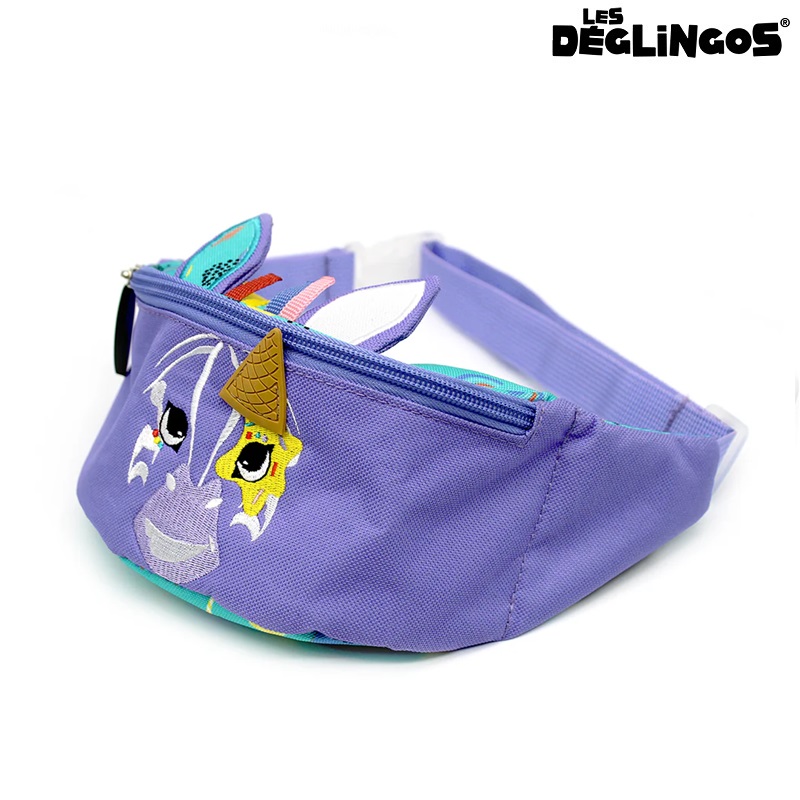 Bæltetaske til børn Les Deglingos Bum Bag Zebra