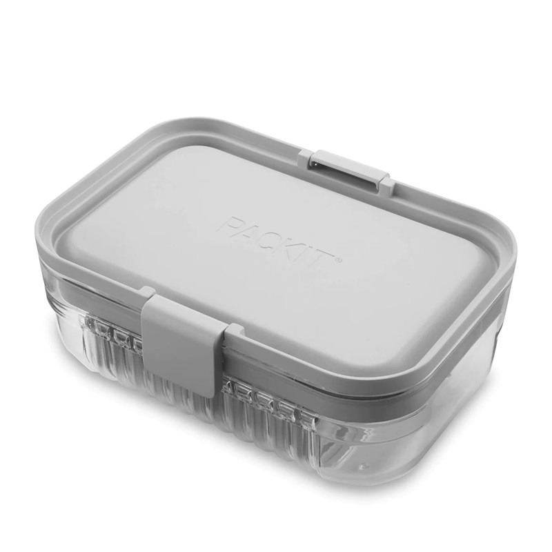 Madkasse til børn PackIt Bento Lunch Container Steel Grey