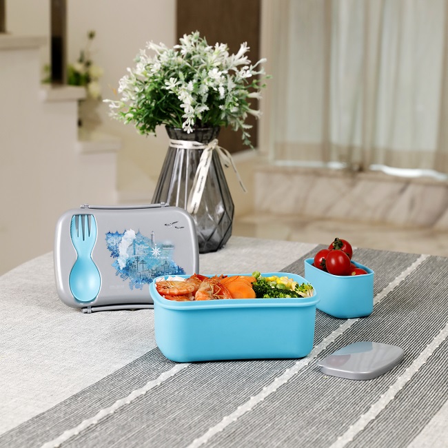 Madkasse med køleelement Carl Oscar Orange N'ice Box Water