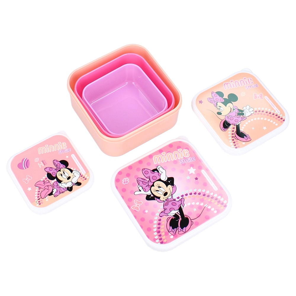 Set med små matlådor för barn Minnie Mouse Fresh Bites