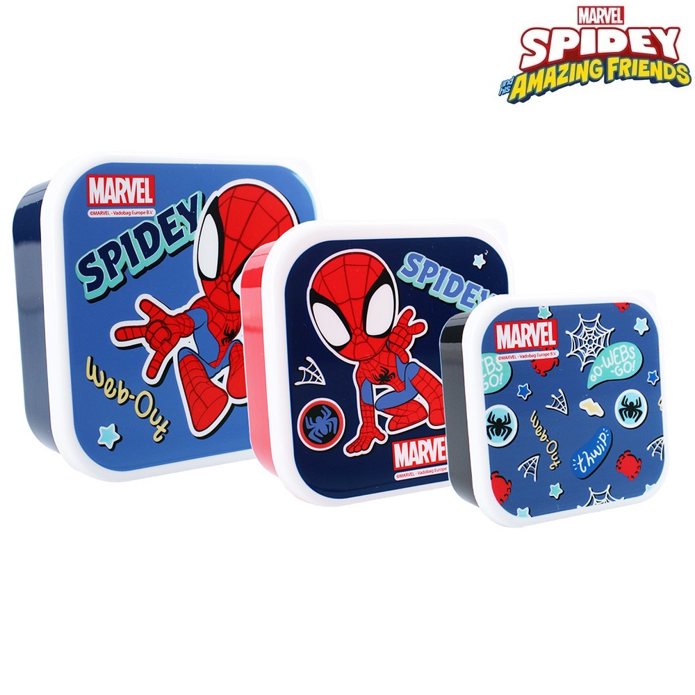Set med små matlådor för barn Spidey Fresh Bites