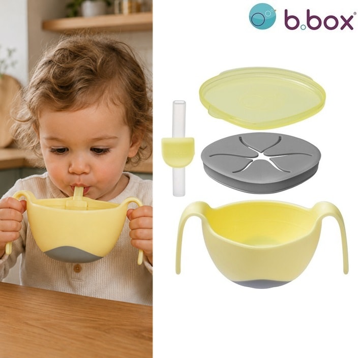 Børneskål - B.box Bowl and Straw Banana Split