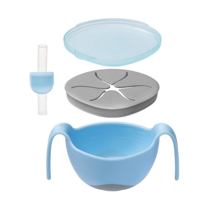 Børneskål - B.box Bowl and Straw Bubblegum