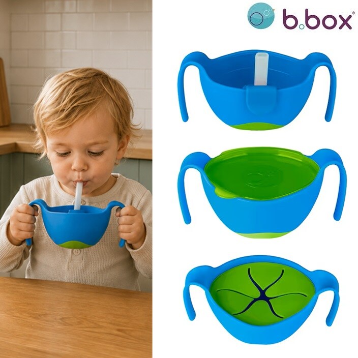 Børneskål - B.box Bowl and Straw Ocean Breeze