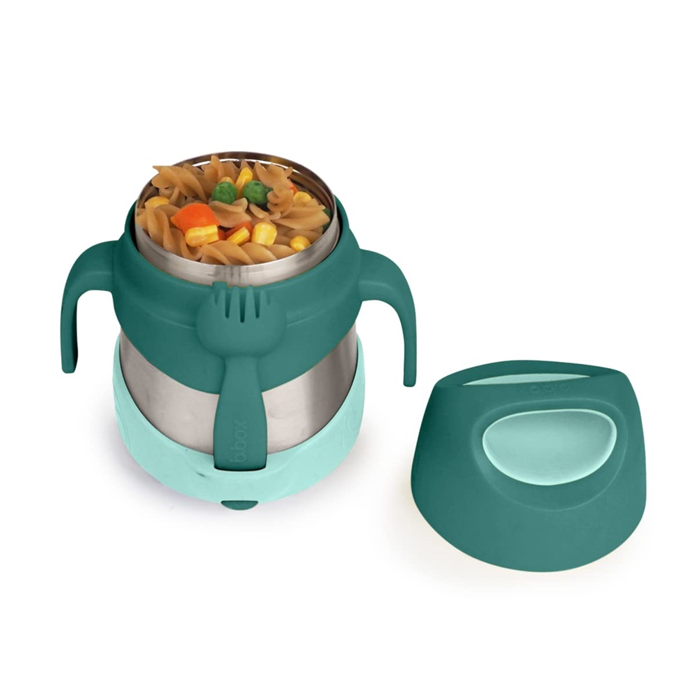 Termo madkasse til børn B.box Insulated Food Jar Emerlad Forest