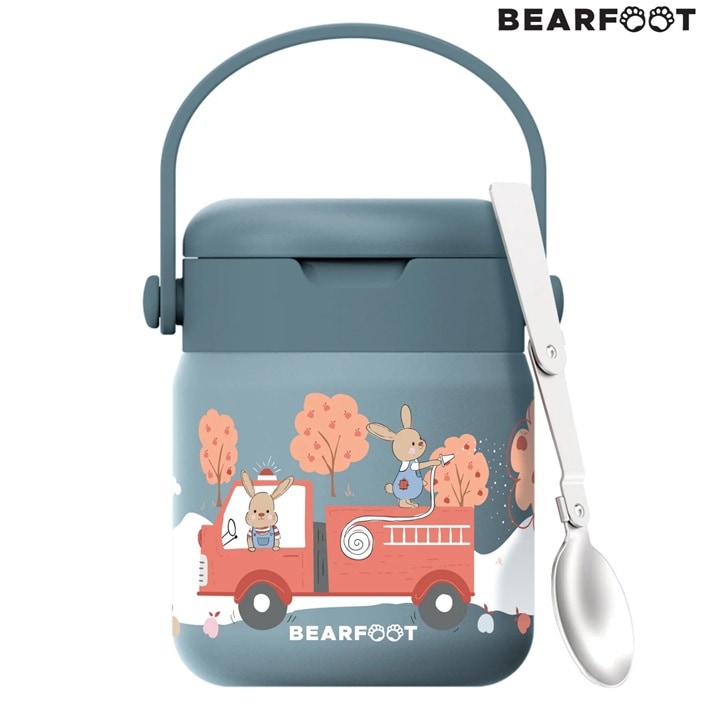 Madtermoflaske til børn Bearfoot Firetruck