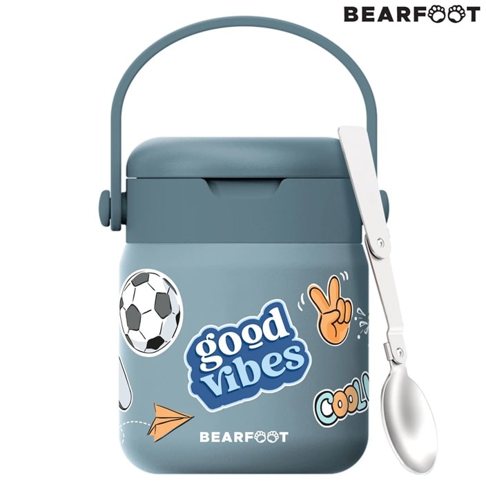 Madtermoflaske til børn Bearfoot Good Vibes