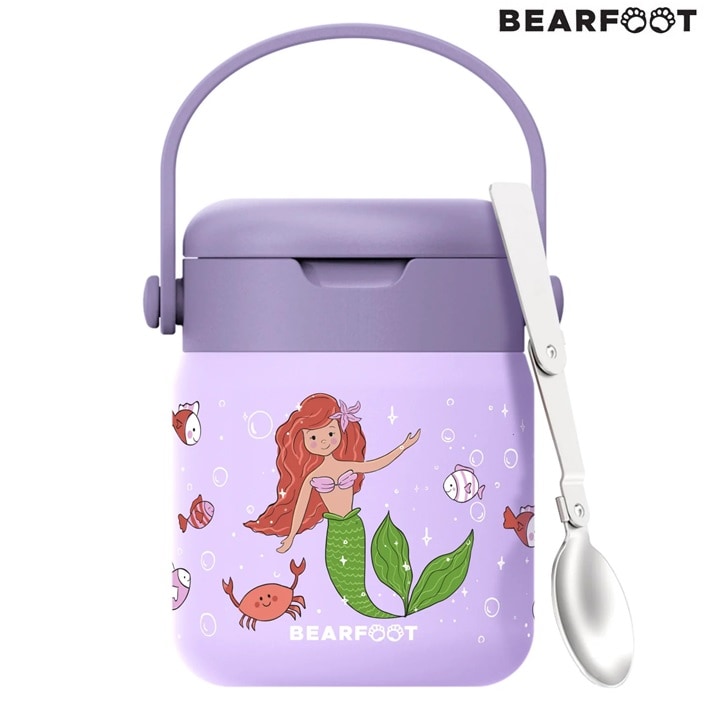 Madtermoflaske til børn Bearfoot Mermaid