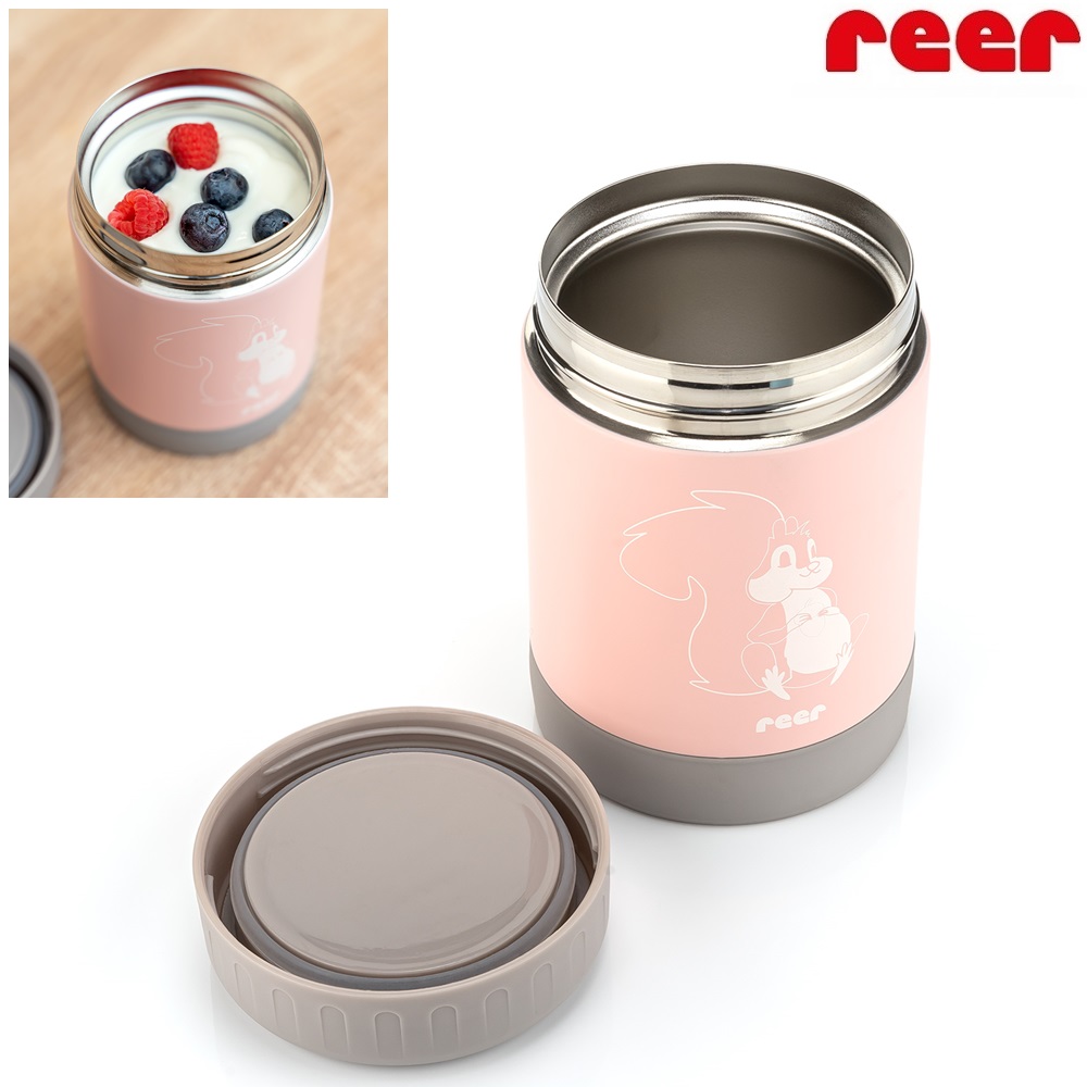 Termo madkasse til børn Reer ColourDesign Ligth Pink