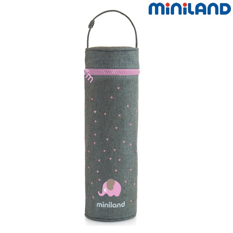 Termotaske til sutteflaske Miniland Pink Elephant