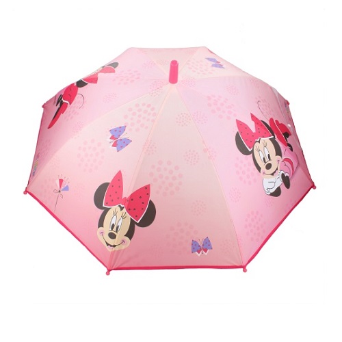 Paraply til børn Minnie Mus lyserød