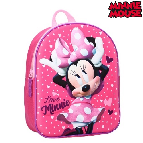 Rygsæk til børn Minnie Mouse Strong Togehter 3D