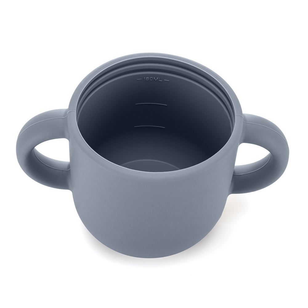 Krus og snackdåse 2-in-1 til børn Reer Snackcup Blue