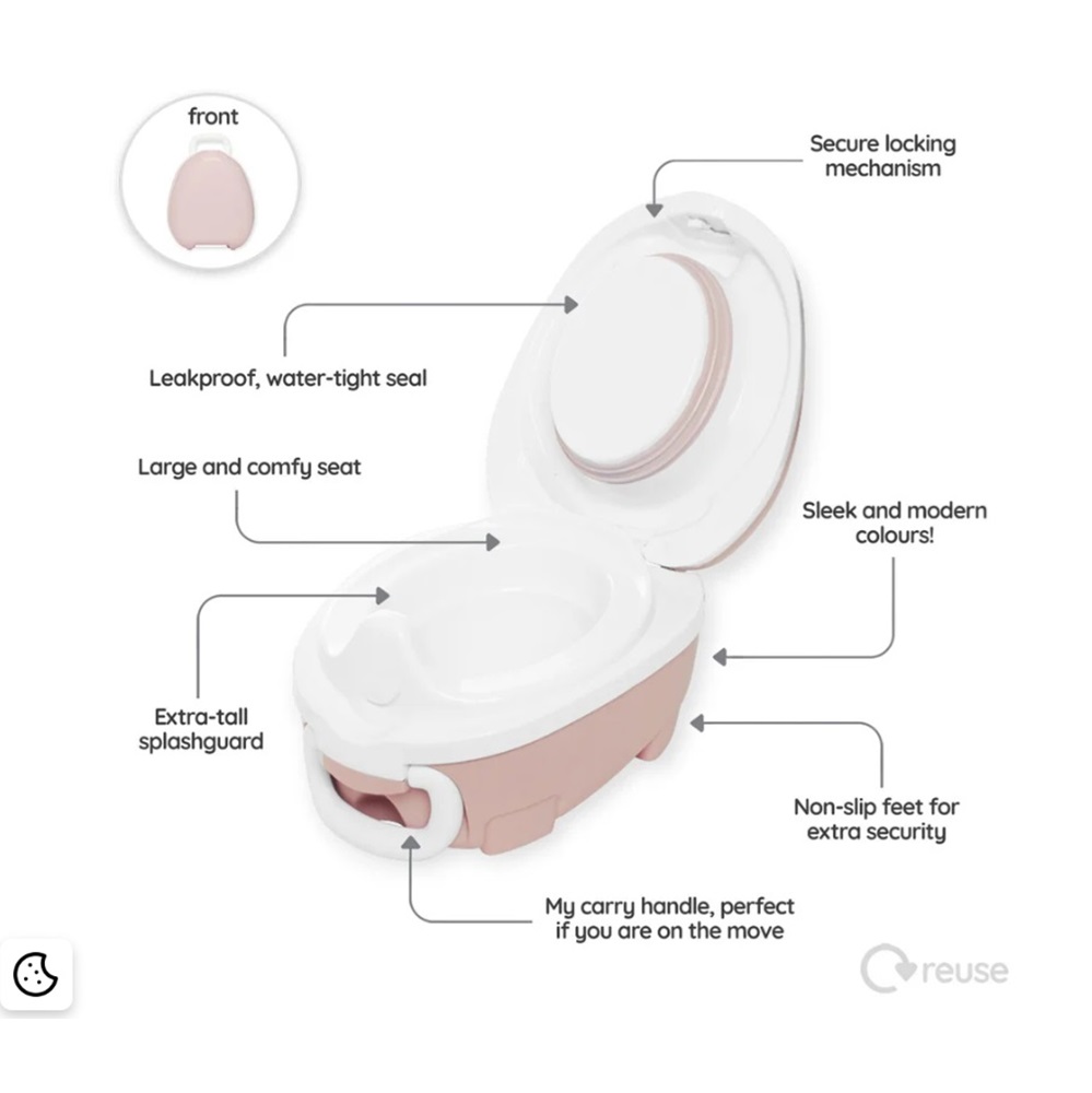Rejsepotte My Carry Potty Blush Pink