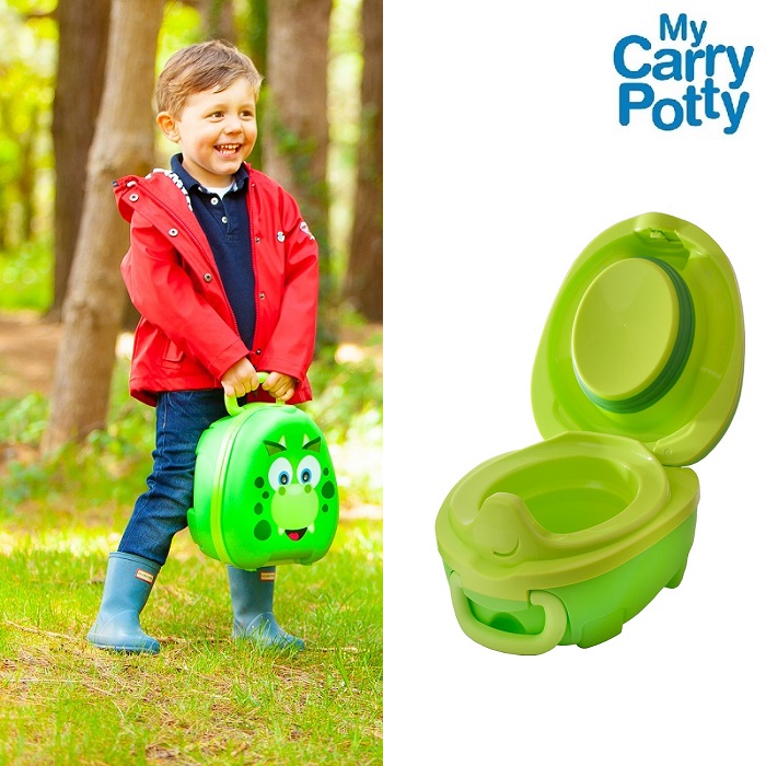 Rejsepotte My Carry Potty Dino grøn