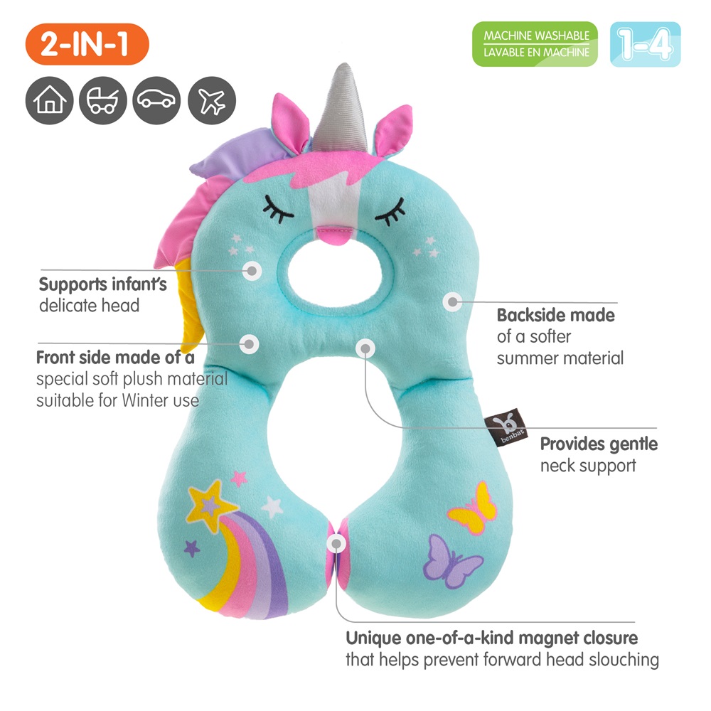 Nakkepude til børn Benbat Travel Friends Unicorn