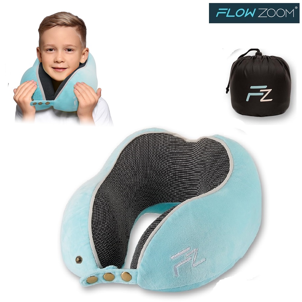 Nakkepude til børn Flowzoom Comfy Kids Blue Medium