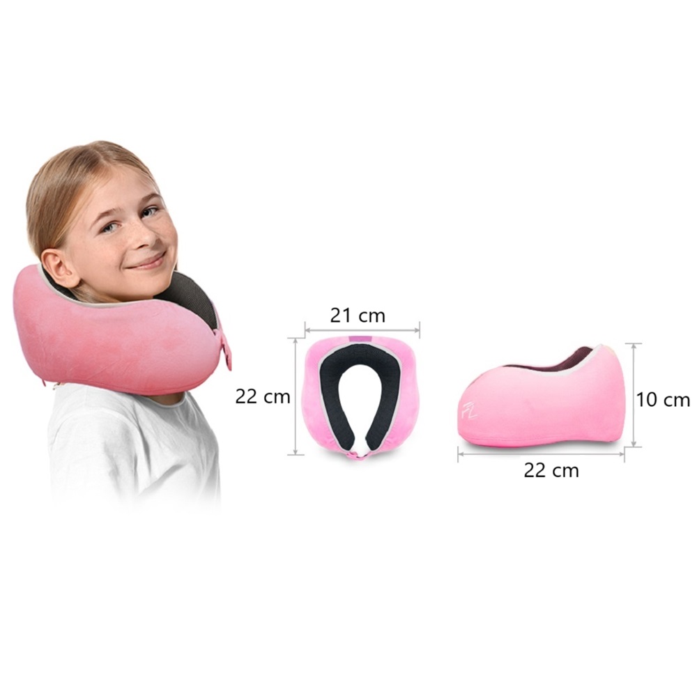 Nackkudde för barn Flowzoom Comfy Kids Pink