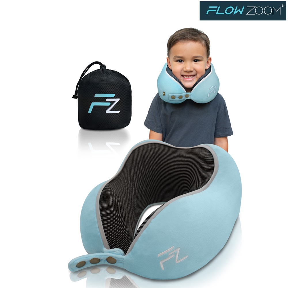 Nakkepude til børn Flowzoom Comfy Kids Blue Small