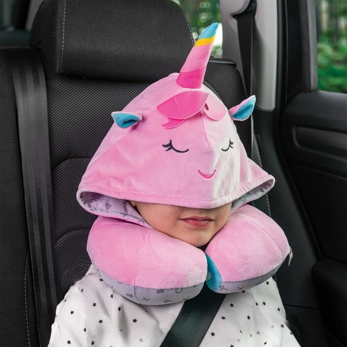 Nakkepude til børn med hætte - Benbat Unicorn