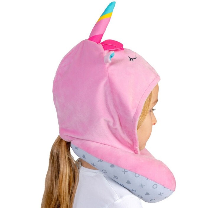 Nakkepude til børn med hætte - Benbat Unicorn