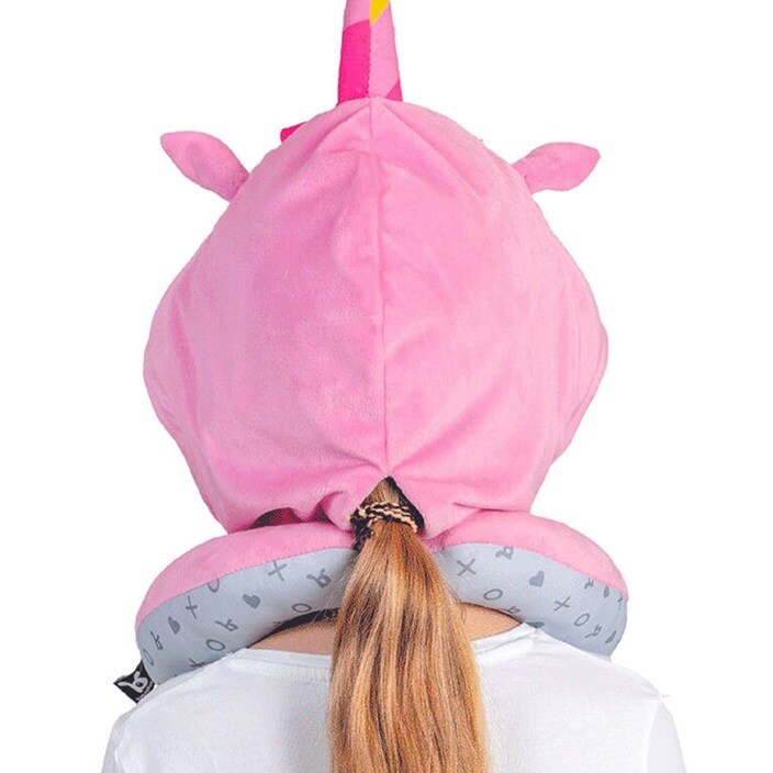 Nakkepude til børn med hætte - Benbat Unicorn