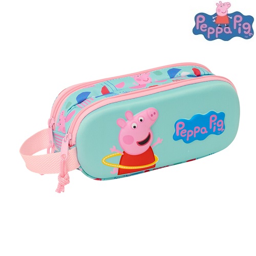 Toilettaske til børn Peppa Pig Happy Days 3D
