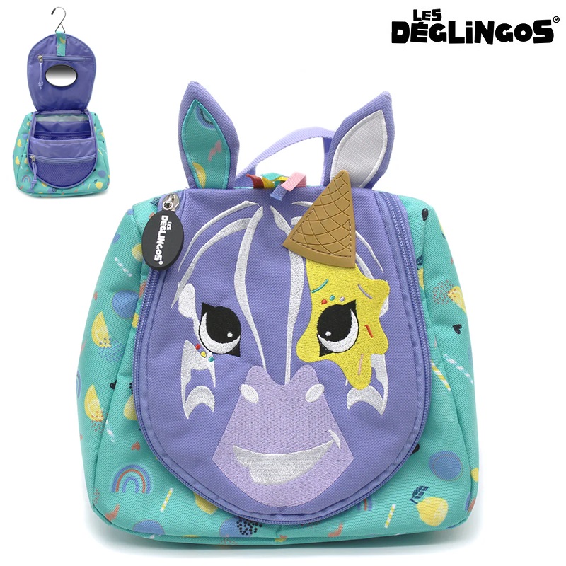 Toilettaske til børn Les Deglingos Vanity Case Zebra