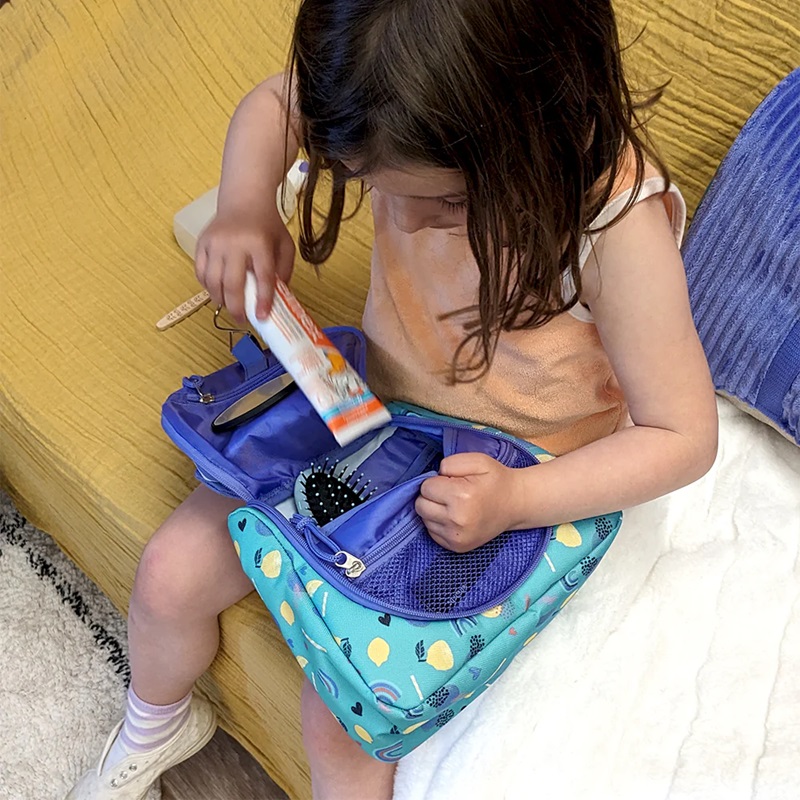 Toilettaske til børn Les Deglingos Vanity Case Zebra