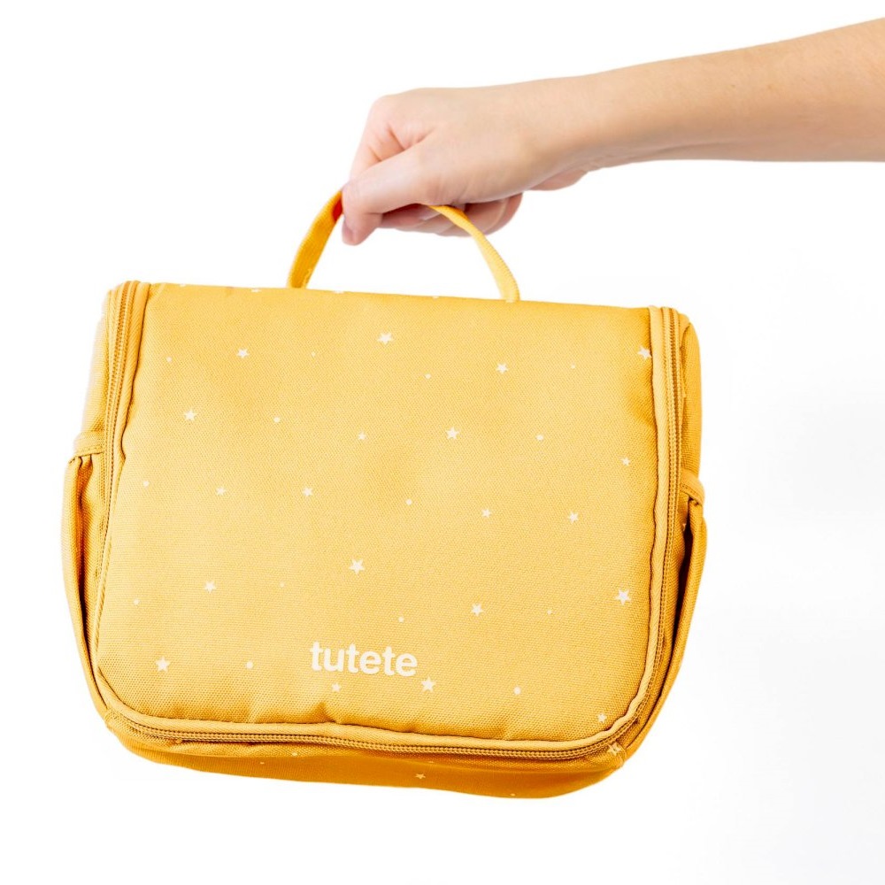 Toilettaske til børn - Tutete Stars Mustard