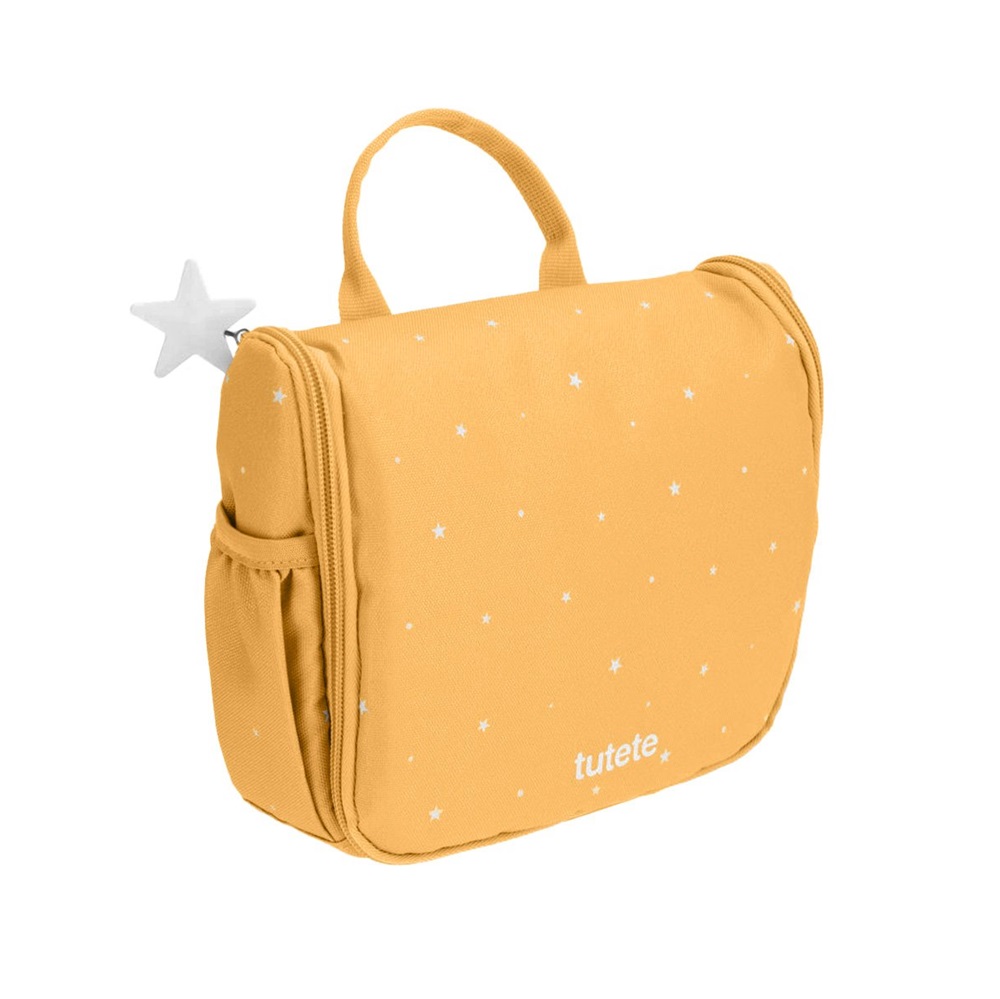 Toilettaske til børn - Tutete Stars Mustard