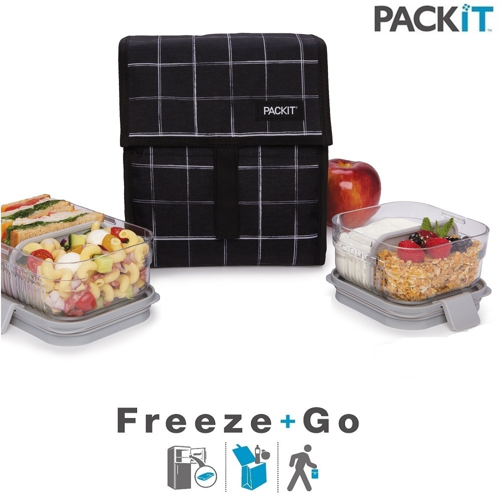 Køletaske PackIt Freezable Lunch Bag Grid
