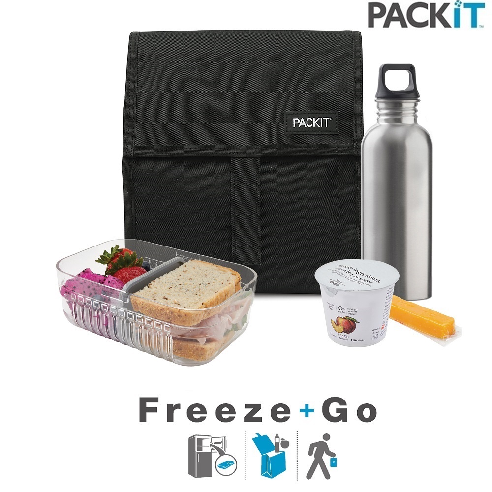 Køletaske PackIt Freezable Lunch Bag Black
