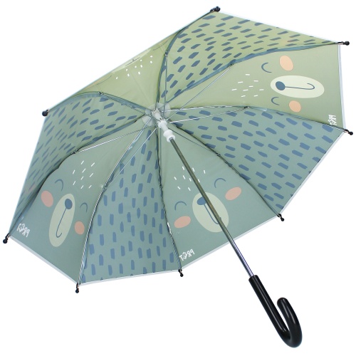 Paraply til børn Pret Don't Worry About Rain Green