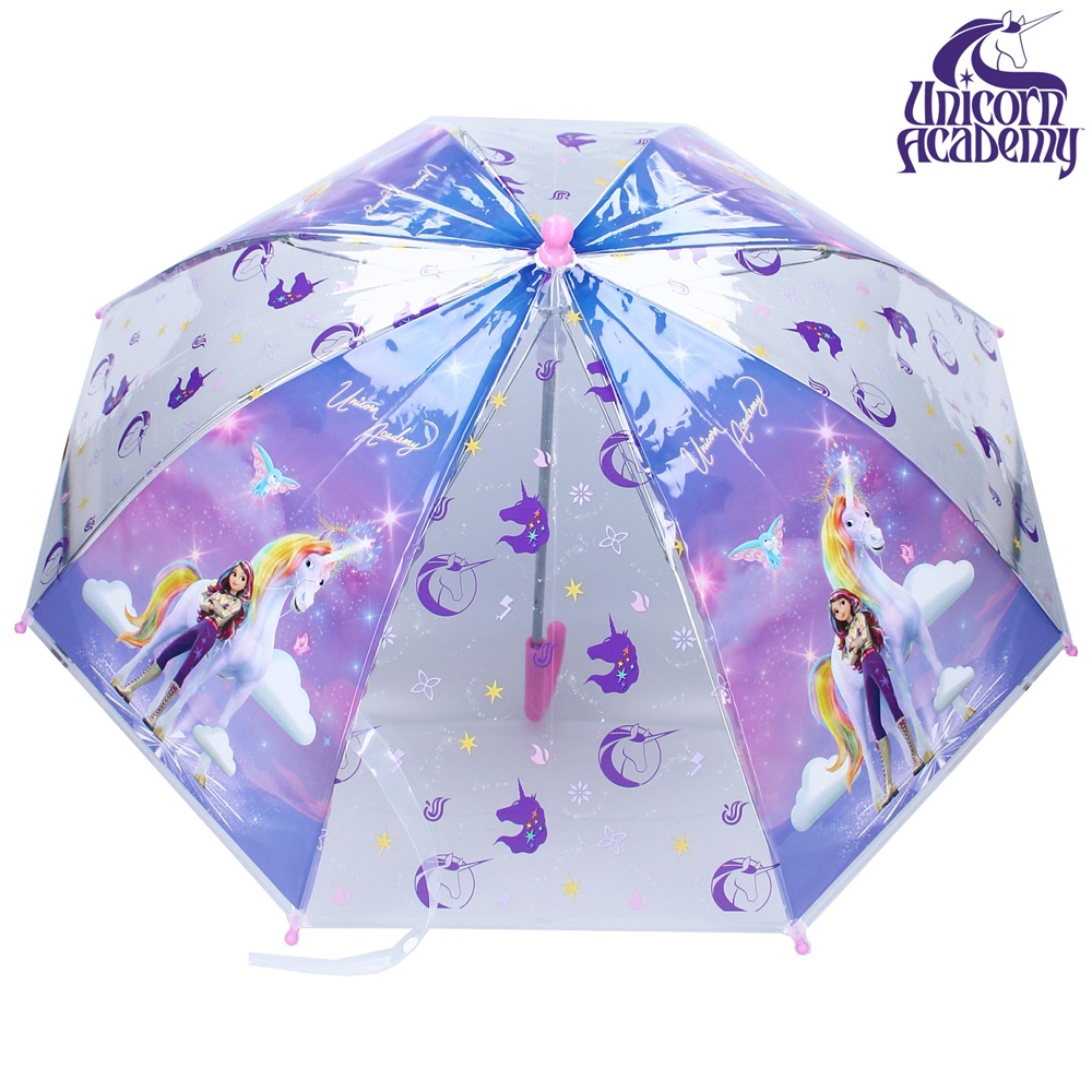 Paraply til børn - Unicorn Academy Rainy Days