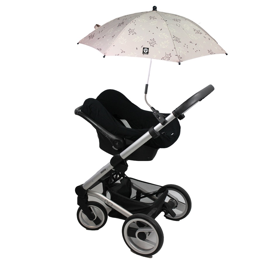 Parasol til barnevogn Dooky Stroller Parasol Umbrella Beige Leaves