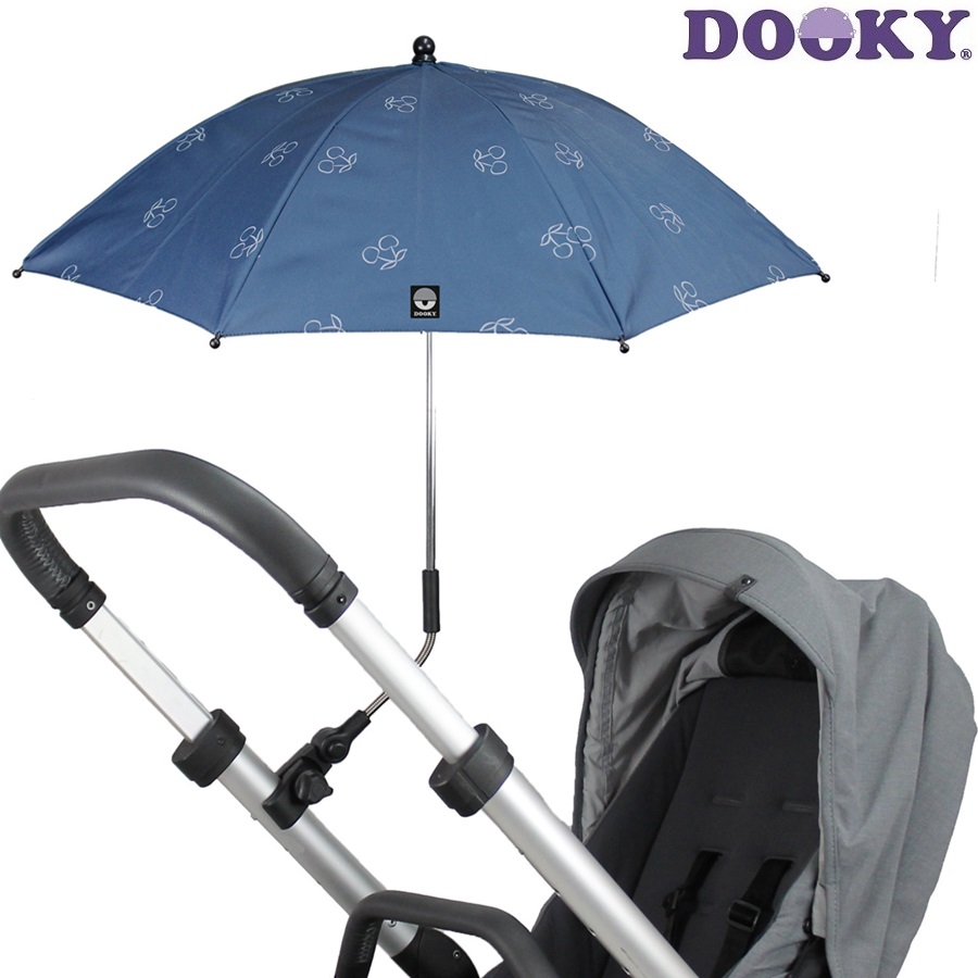 Parasol til barnevogn Dooky Stroller Parasol Umbrella Blue Cherry