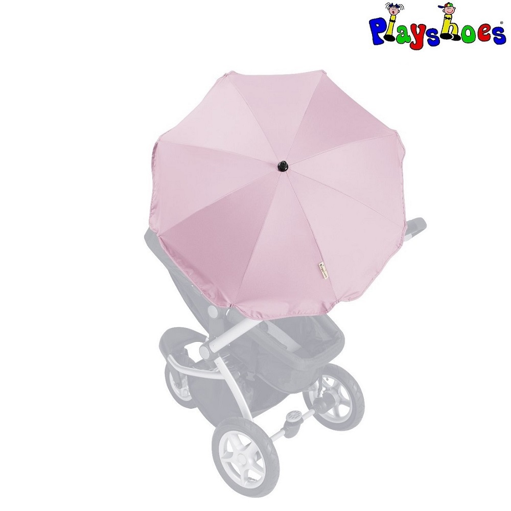 Parasol til barnevogn Playshoes lyserød
