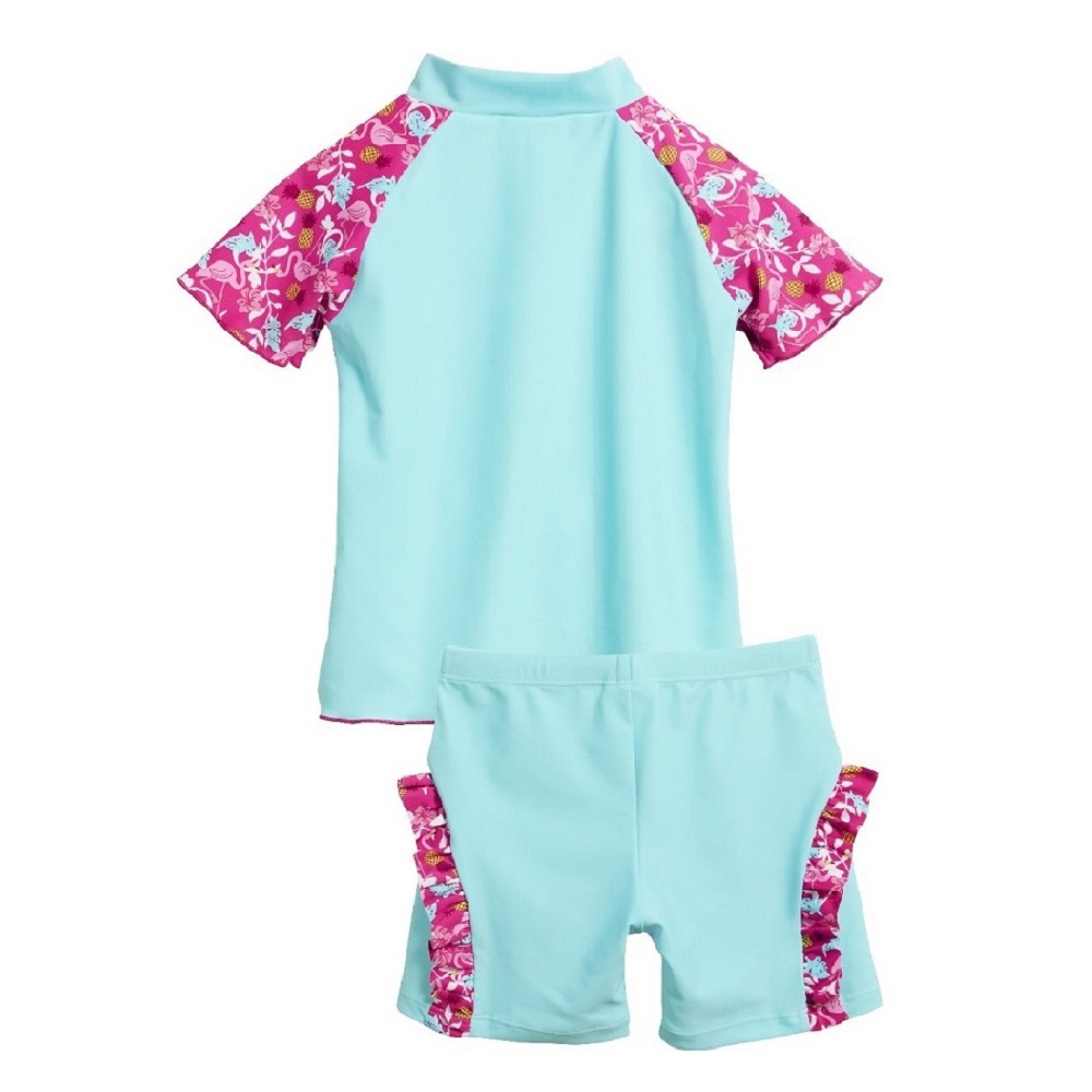 UV trøje og UV shorts til børn Playshoes Flamingo