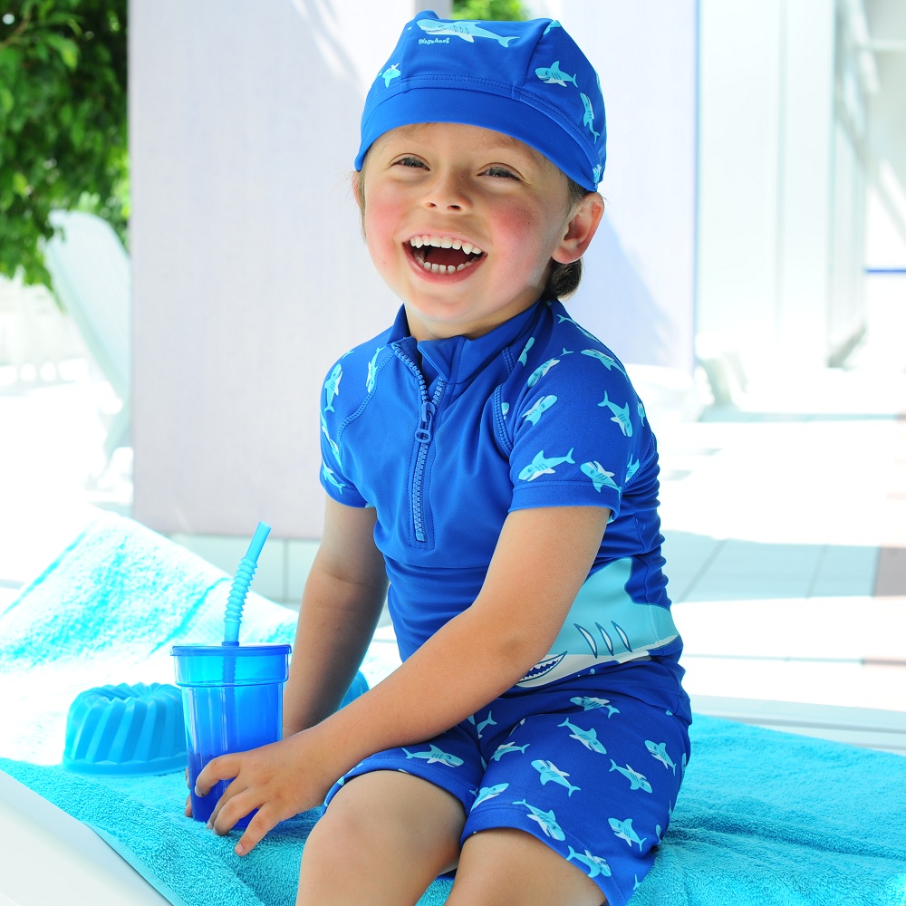 UV trøje og UV shorts til børn Playshoes Haj